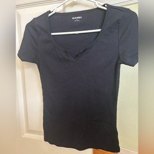 Fitted Rib Knit T shirt for Women